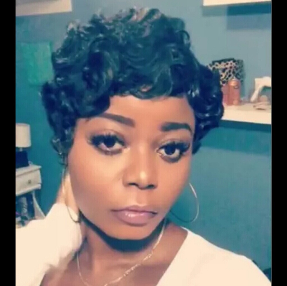 Synthetic natural curl wig